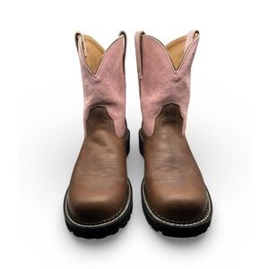 Ariat Women's Fatbaby Western Boots 9B Leather & Suede Cowboy Ranch -1543